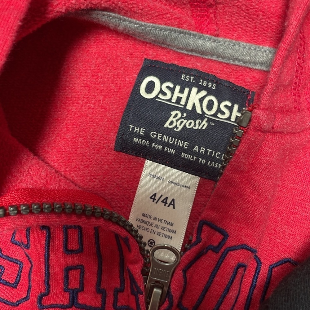 Oshkosh + cat and jack full zip LOT size 4T - Picture 4 of 5